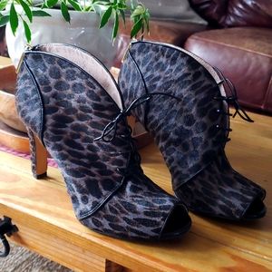 Louise et Cie cow hair heels